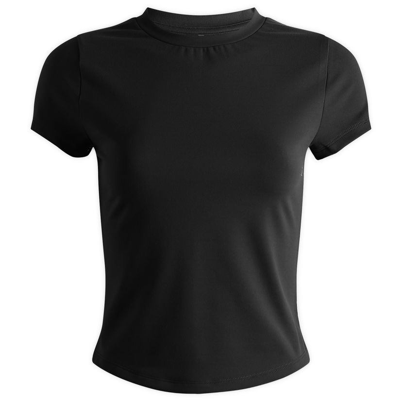 Crop top Represent Clo Scoop Hem Baby T-Shirt, Size Large Crna | OCW41388-01