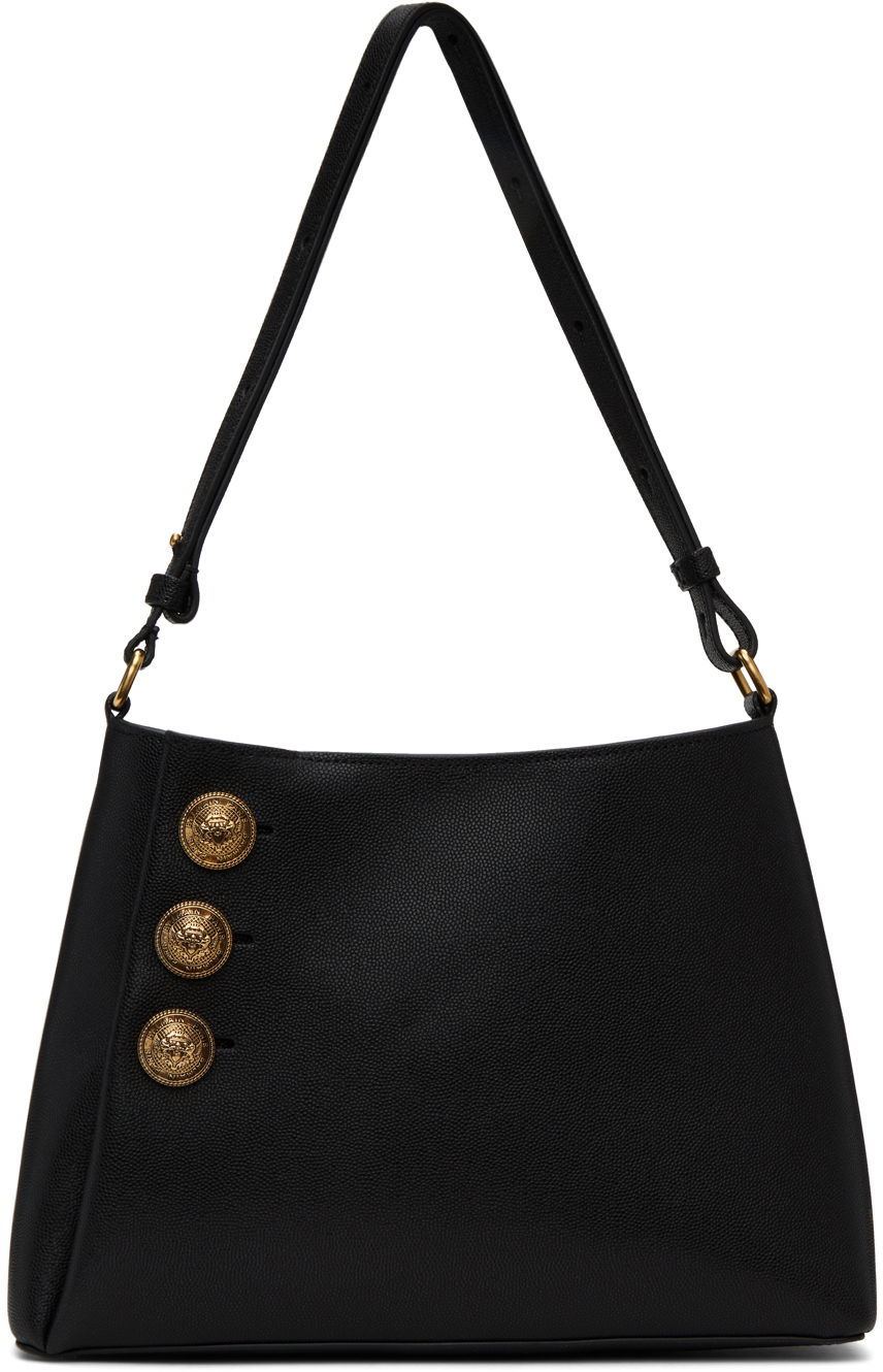 Torba za rame Balmain Emblème Bag Crna | CN1BS874LGSR, 0