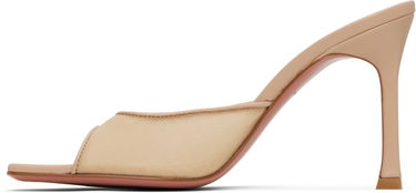 Dodaci Amina Muaddi Amina Muaddi Alexa Mesh 95 Heeled Sandals Bež | SSENSE EXCLUSIVE 95MM ALEXA MESH, 2