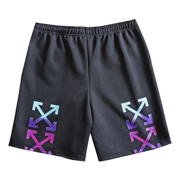 Kratke hlače Off-White Off-White Gradient Arrows Sketch Mesh Shorts Crna | OMCI005F180170321088
