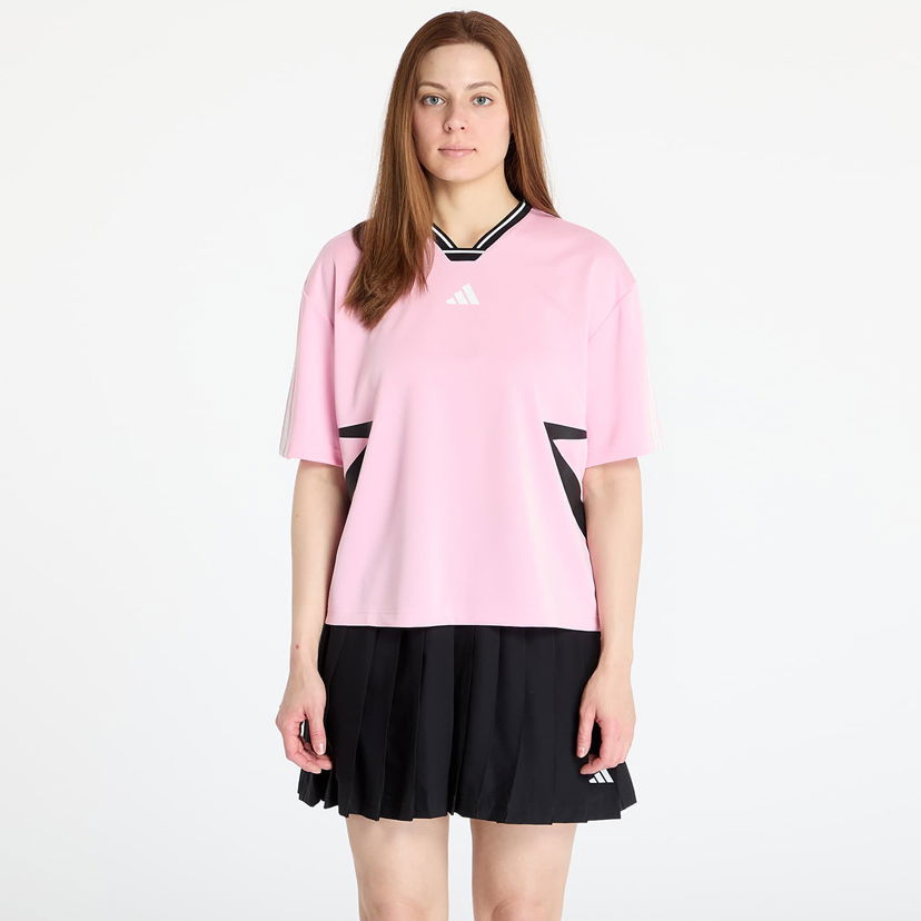 Dres adidas Originals Adidas Tiro Cut 3 Stripes Color Block Boyfriend T-Shirt Ružičasta | JG4060