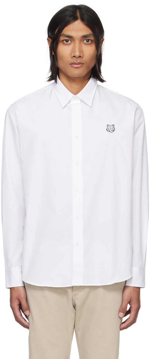 Košulja MAISON KITSUNÉ Bold Fox Head Shirt Bijela | MM00412WC0026P100