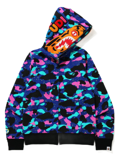 Dukserice BAPE x Kid Cudi Tiger Full Zip Hoodie Višebojno | 001ZPG731903XNVY
