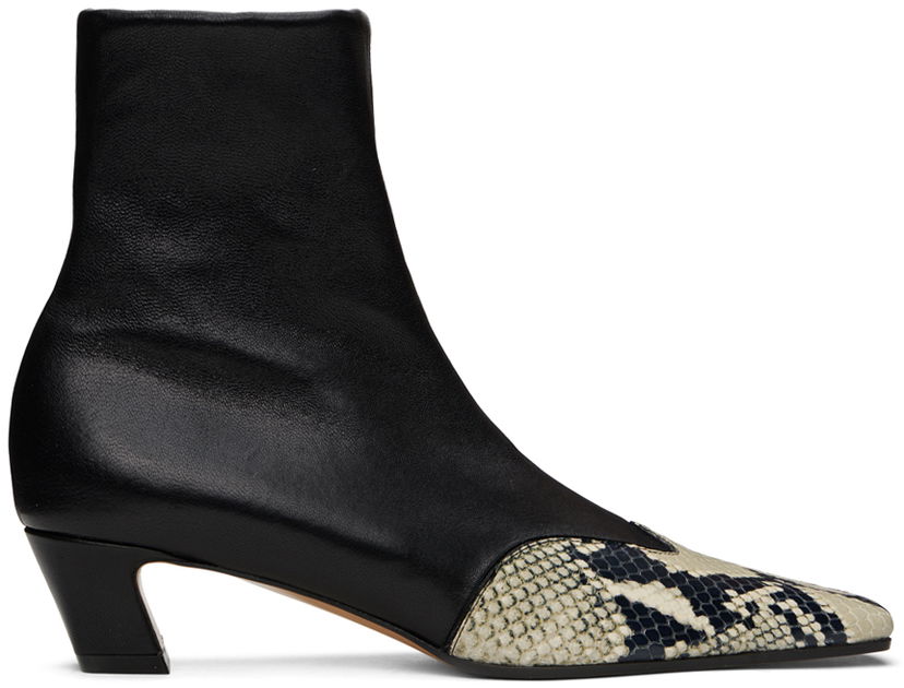 Tenisice i cipele Khaite KHAITE 'The Nevada Stretch Low' Ankle Boots Crna | F1068-829