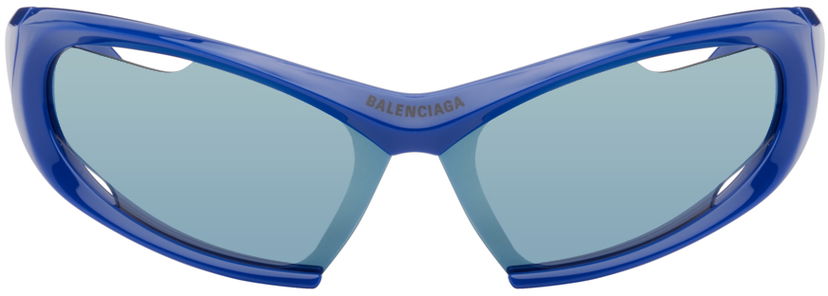 Sunčane naočale Balenciaga Dynamo Rectangle Sunglasses Tamnoplava | BB0318S-002