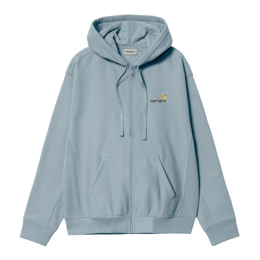 Dukserice Carhartt WIP American Script Hoodie Jacket Plava | I033063_0F4_XX