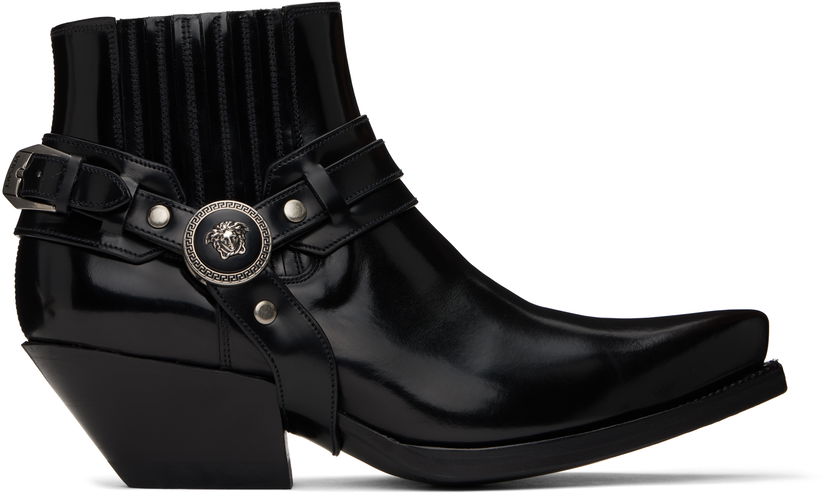 Prsluk Versace Versace Texano Ankle Boots Crna | 1017195_1A12153_1B00I