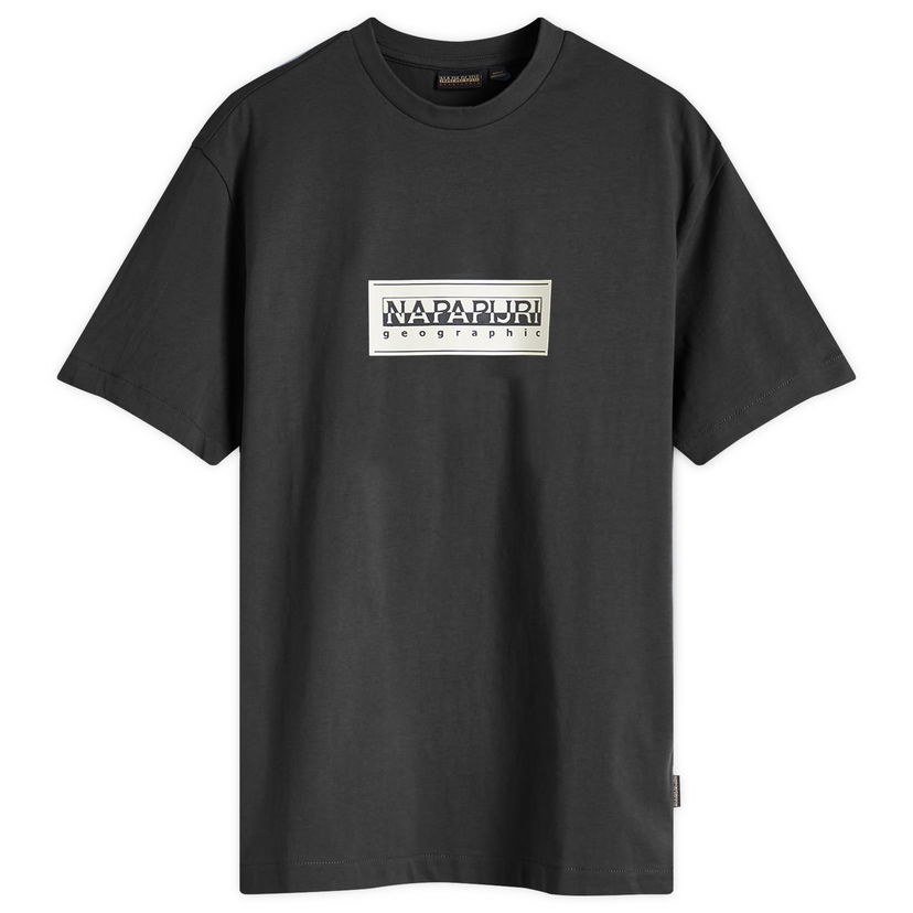 Majica kratkih rukava Napapijri Box Logo T-Shirt Black Crna | NP0A4I3L0411