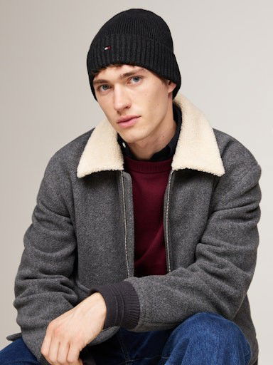 Kapica Tommy Hilfiger Beanie Crna | AM0AM12796PA7