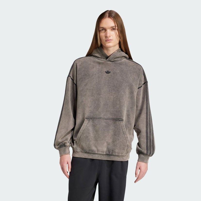 Dukserice adidas Performance Premium Essentials Retro Washed Hoodie Siva | JD0245