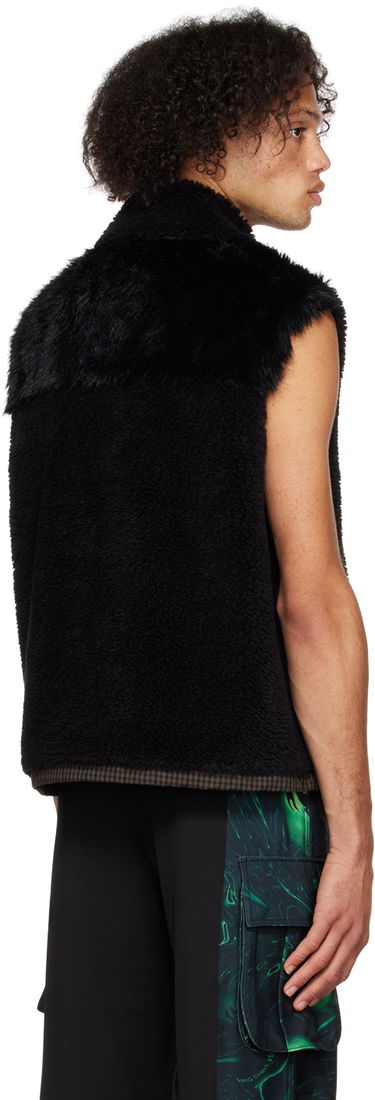 Prsluk Feng Chen Wang Feng Chen Wang Embellished Faux-Fur Vest Crna | FUF14VS03B, 2