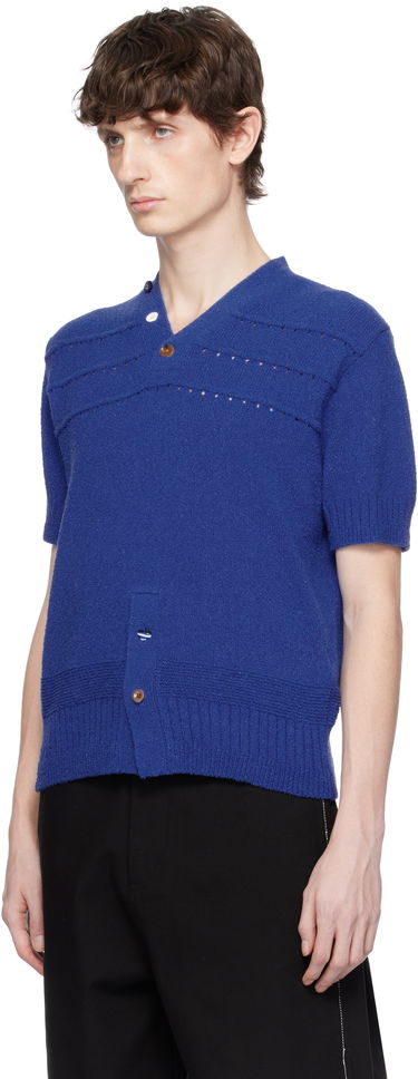 Džemper ADER ERROR ADER error Knitted V-Neck Sweater Plava | BO01SSKT0502BL, 3