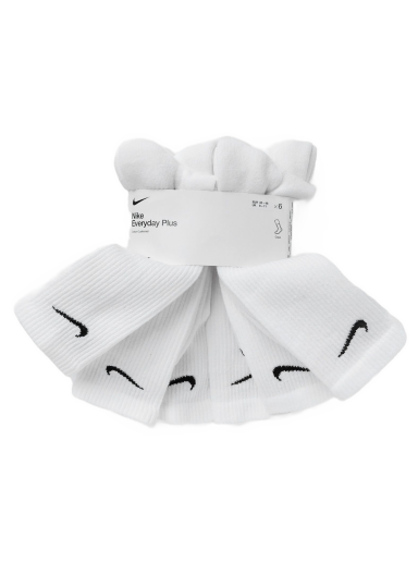 Čarape Nike Everyday Plus Cushion Crew Training Crew Socks (6 Pairs) Bijela | 888408260963