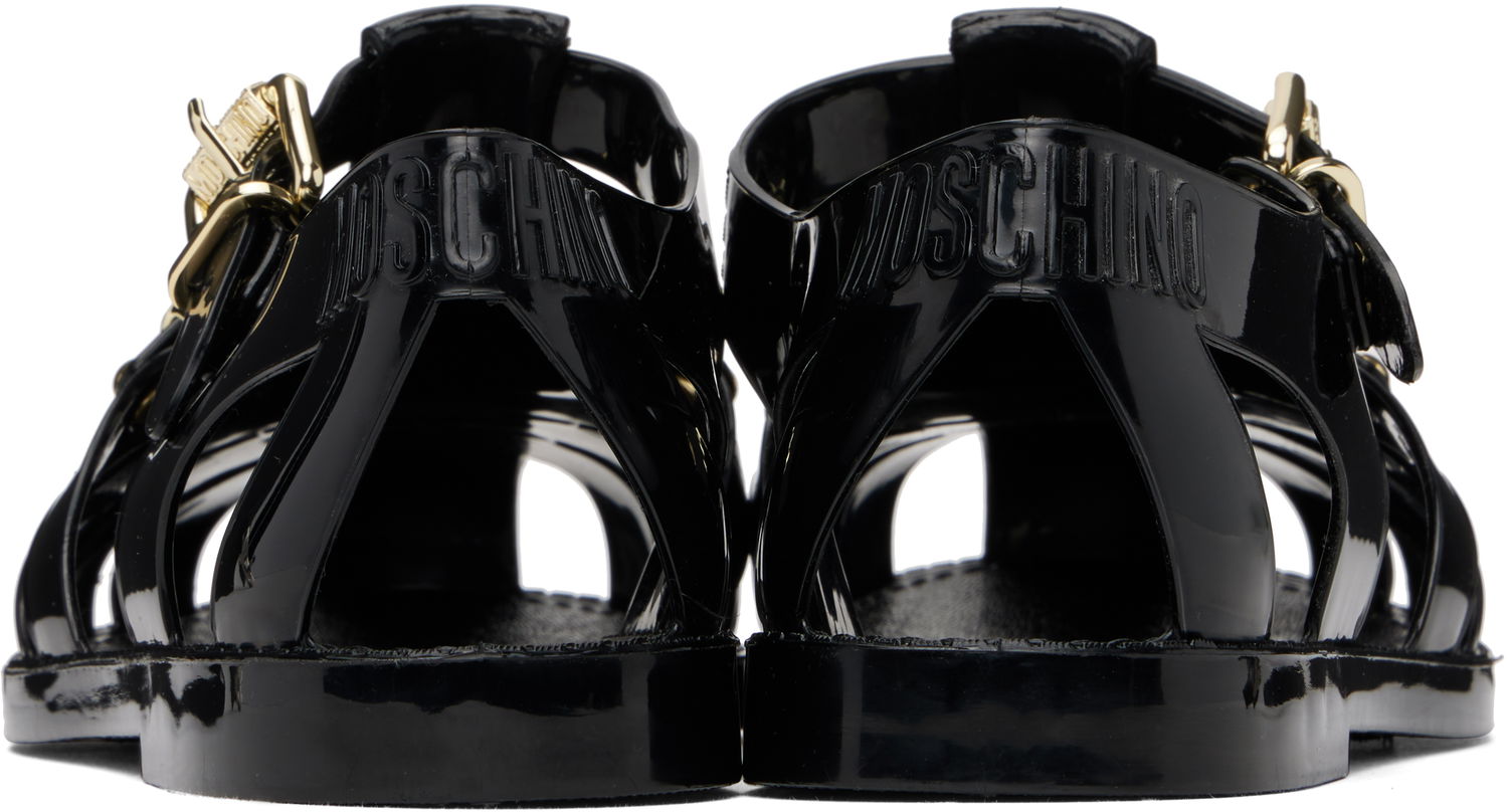 Dodaci Moschino Moschino Jelly Lettering Logo Sandals Crna | MA16501G1M M20 000, 1