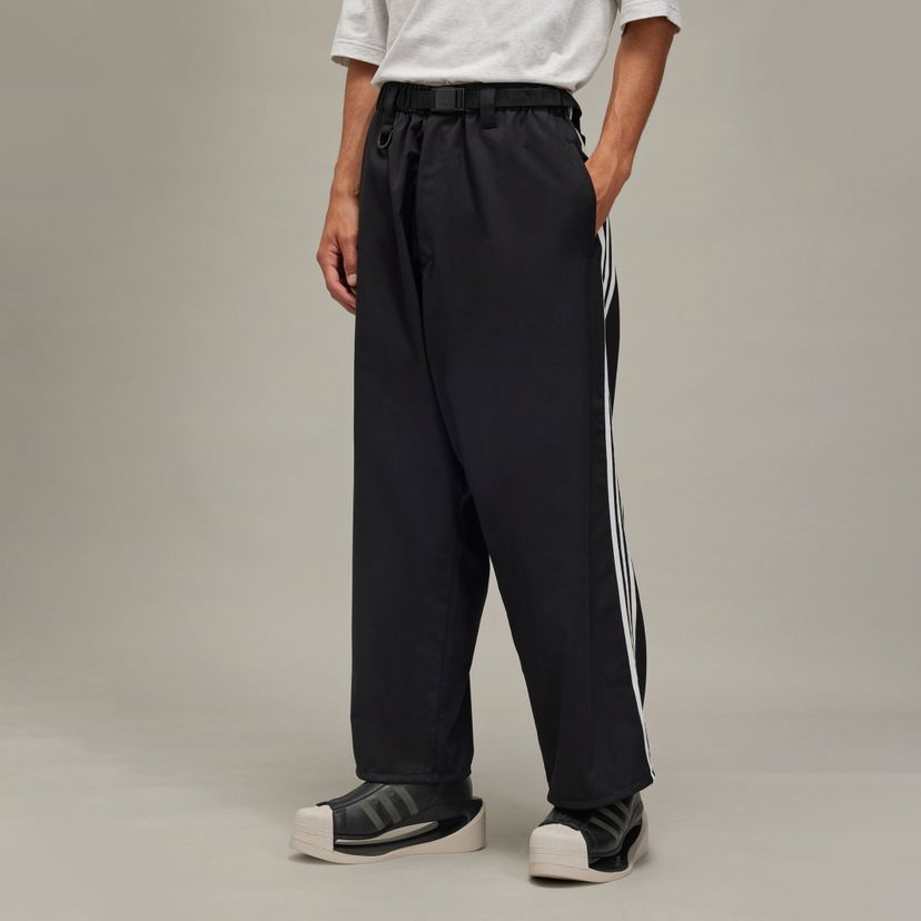 Hlače Y-3 Refined Wool Open Wide Trousers Crna | IW7455