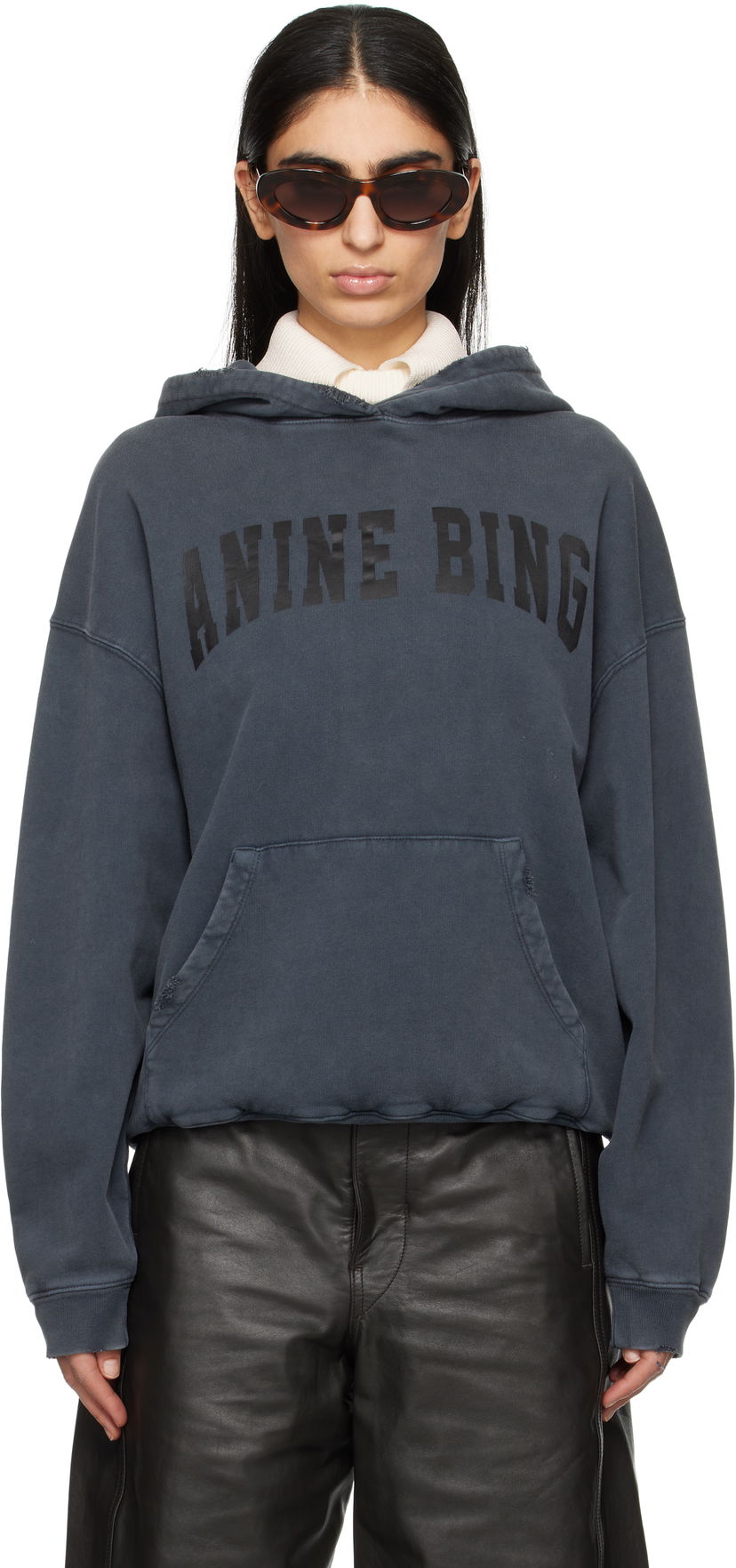 Dukserice Anine Bing Anine Bing Harvey Hoodie Plava | S-08-5185-002