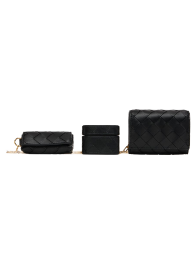 Novčanik Bottega Veneta Card Cases On Chain Bag Crna | 731146 VCPP3