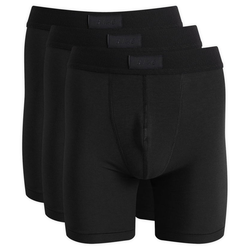 Bokserice SKIMS 5" Cotton Boxer Brief - 3-Pack Crna | BO-BBR-5635M-ON