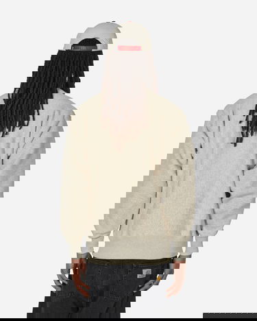 Dukserice Champion Made in Japan Crewneck Sweatshirt Gray Melange Bež | C3-Q042 SILVERGRAY, 3