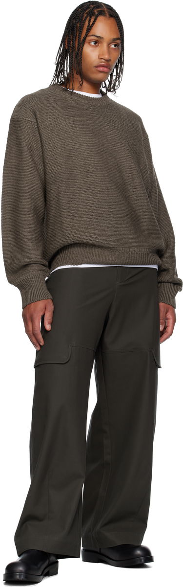 Džemper sage NATION Sage Nation Mackenzie Knit Wool Sweater Smeđa | S064 MACKENZIE KNIT WOOL MUSHR, 3