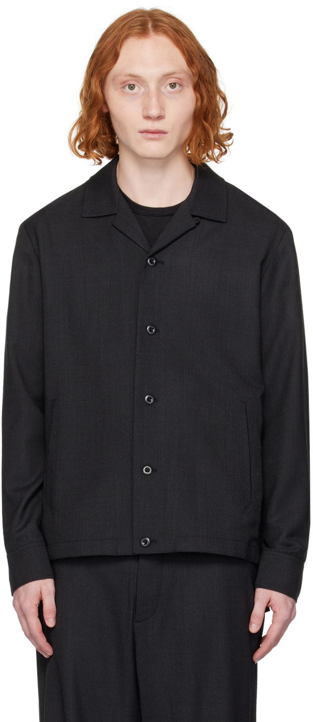 Jakna rag & bone Finlay Button-Up Shirt Jacket Crna | MBW23H2402LWML