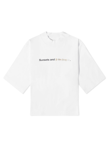 Majica kratkih rukava Palm Angels Sunsets T-Shirt Bijela | PWAA020F23JER0020110