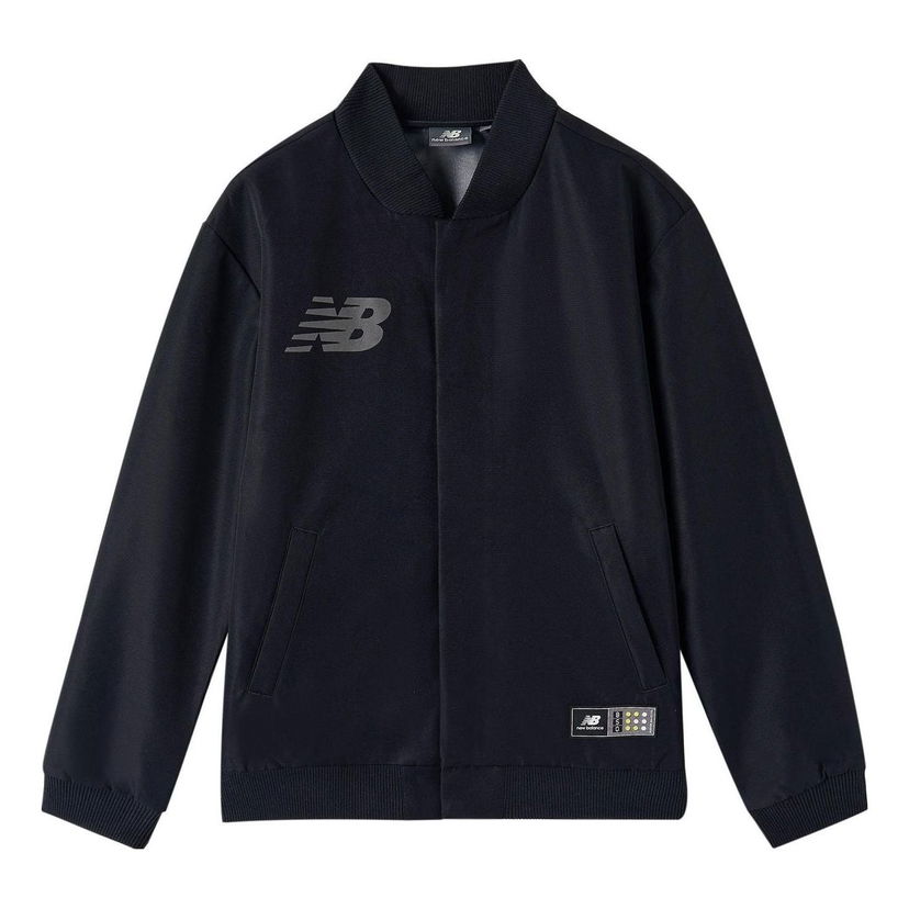Bomber jakna New Balance Teamwear Logo Jacket Crna | NAA1R041-BK