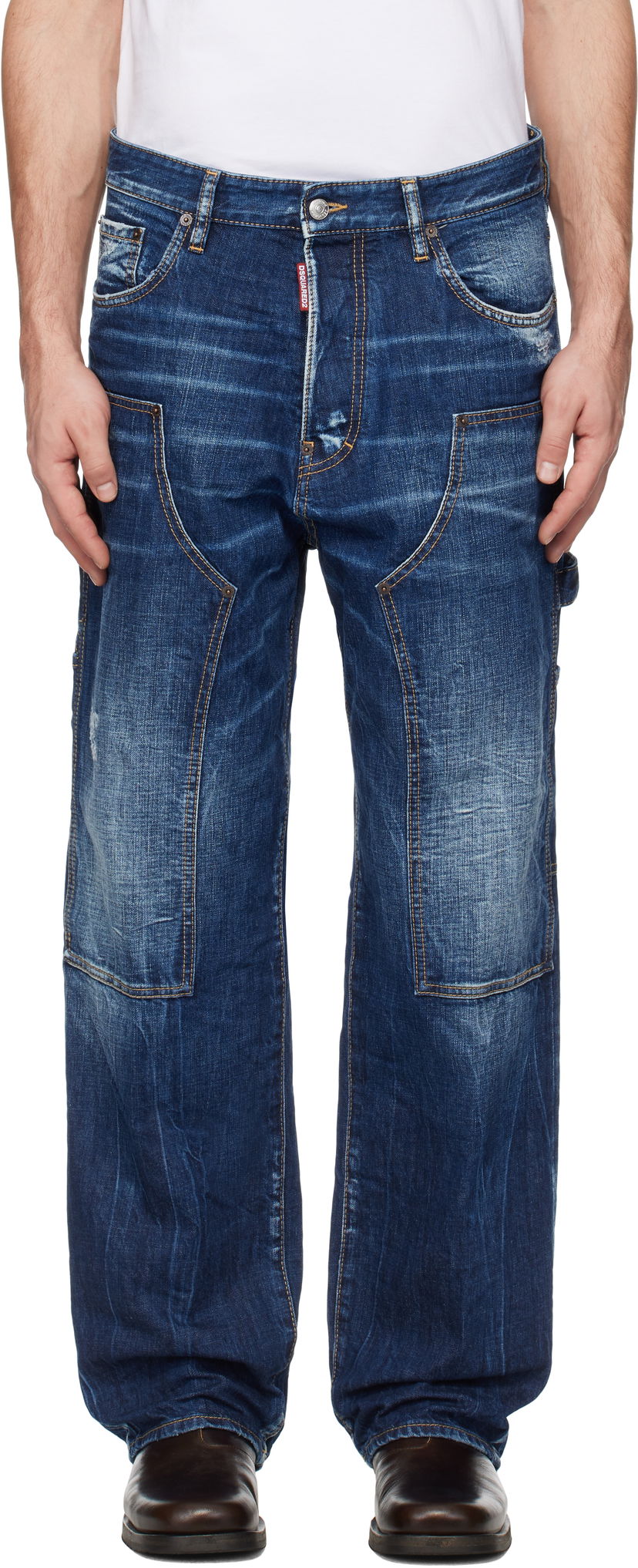 Jeans DSQUARED2 Dsquared2 Loose Carpenter Jeans Plava | S74LB1652_S30309