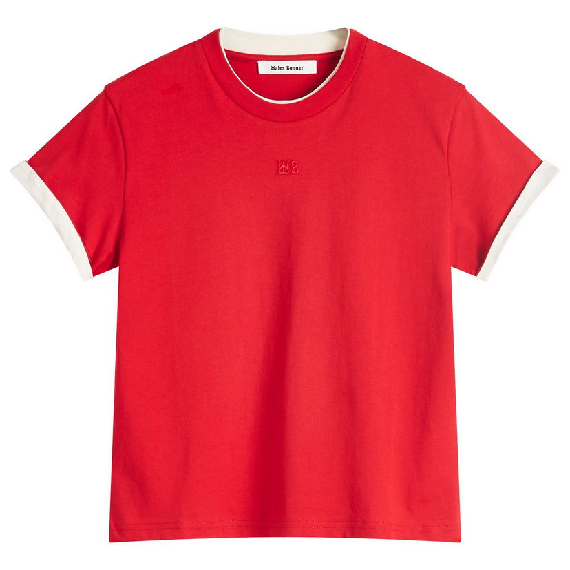 Majica kratkih rukava Wales Bonner Wales Bonner Horizon T-Shirt, Size Large Crvena | WS25JE33-JE01-349