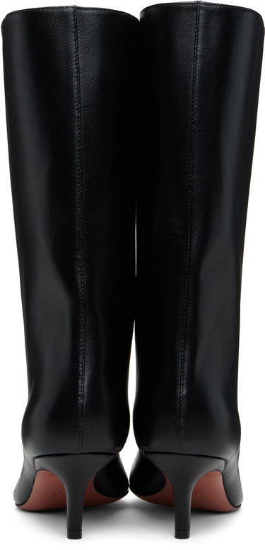 Njega cipela Amina Muaddi Amina Muaddi Fiona 60 Kitten Heel Boots Crna | FIONA BOOT NAPPA, 1