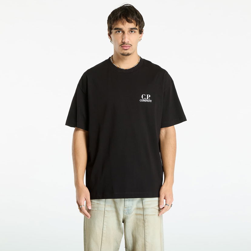 Majica kratkih rukava C.P. Company C.P. Company 30/1 Jersey Short Sleeve Logo T-Shirt Crna | 19CMTS103A005100W-999