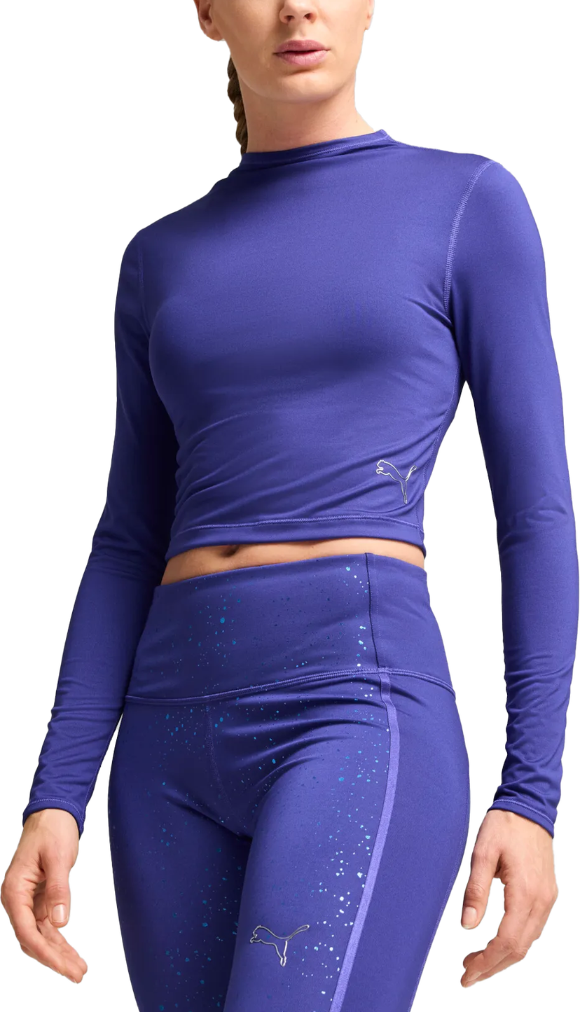 Crop top Puma Puma Intergalactic Long Sleeve Crop Top Ljubičasta | 525801-27