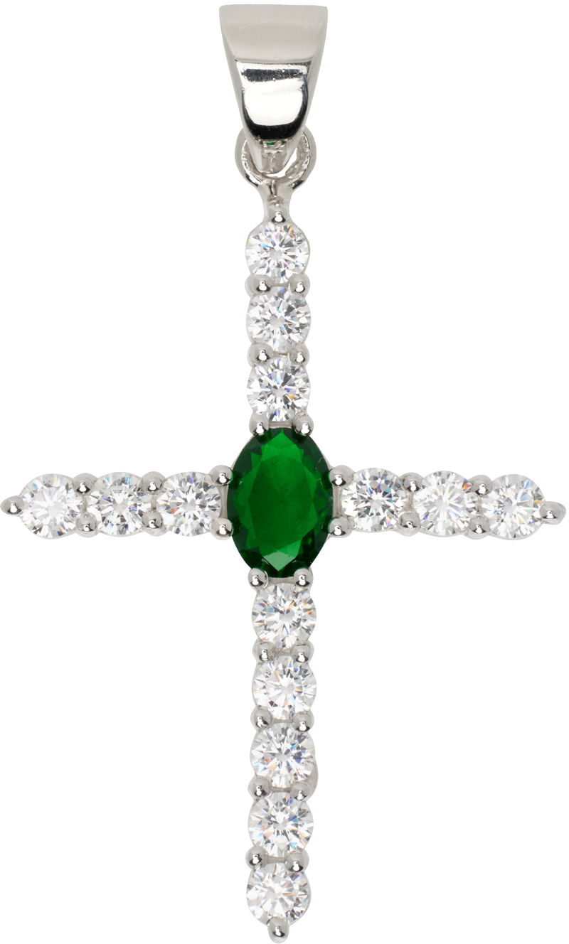 Ogrlica VEERT VEERT 'The Small Cross' Pendant Metalik | SPD1351-WG