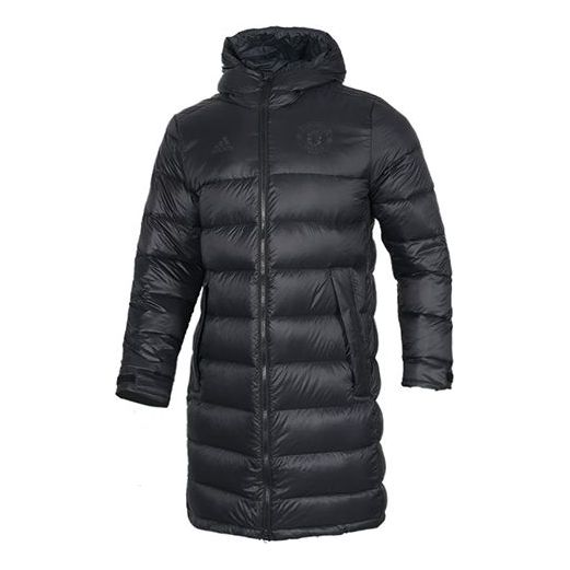 Pernata jakna adidas Originals Hooded Down Jacket Crna | FU1316