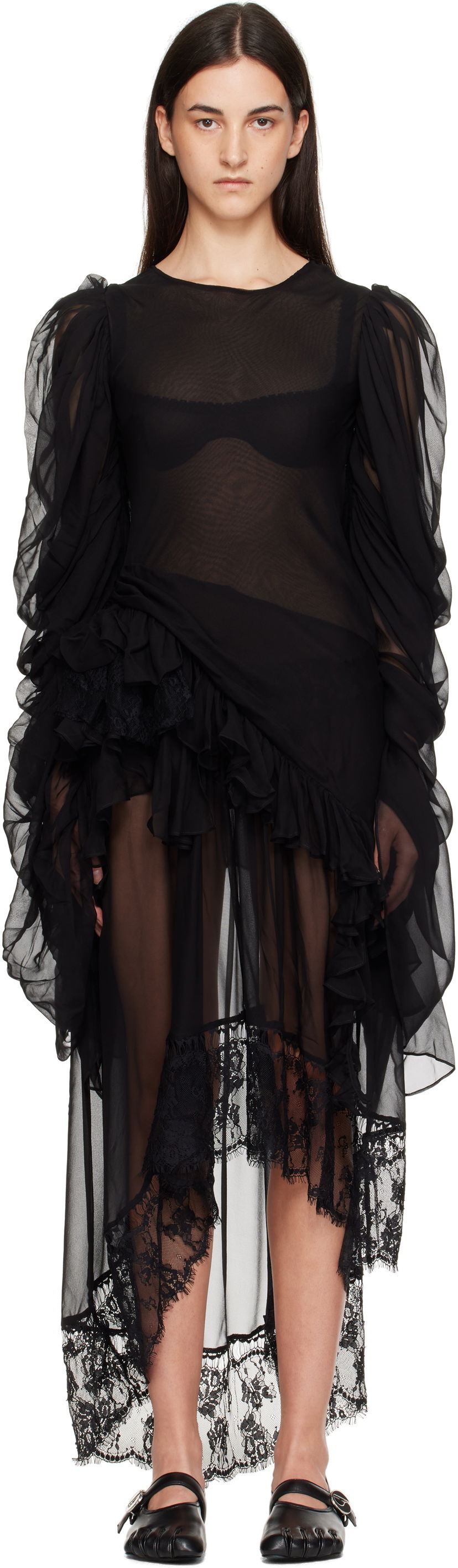 Haljina Collina Strada Collina Strada Simone Angelica Maxi Dress Crna | XX4043