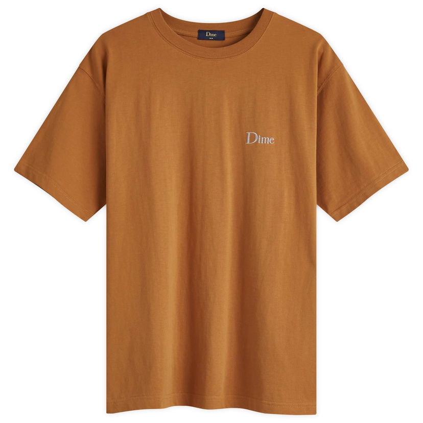 Majica kratkih rukava Dime Classic Small Logo T-Shirt Almond Smeđa | DIMEHO2454ALM