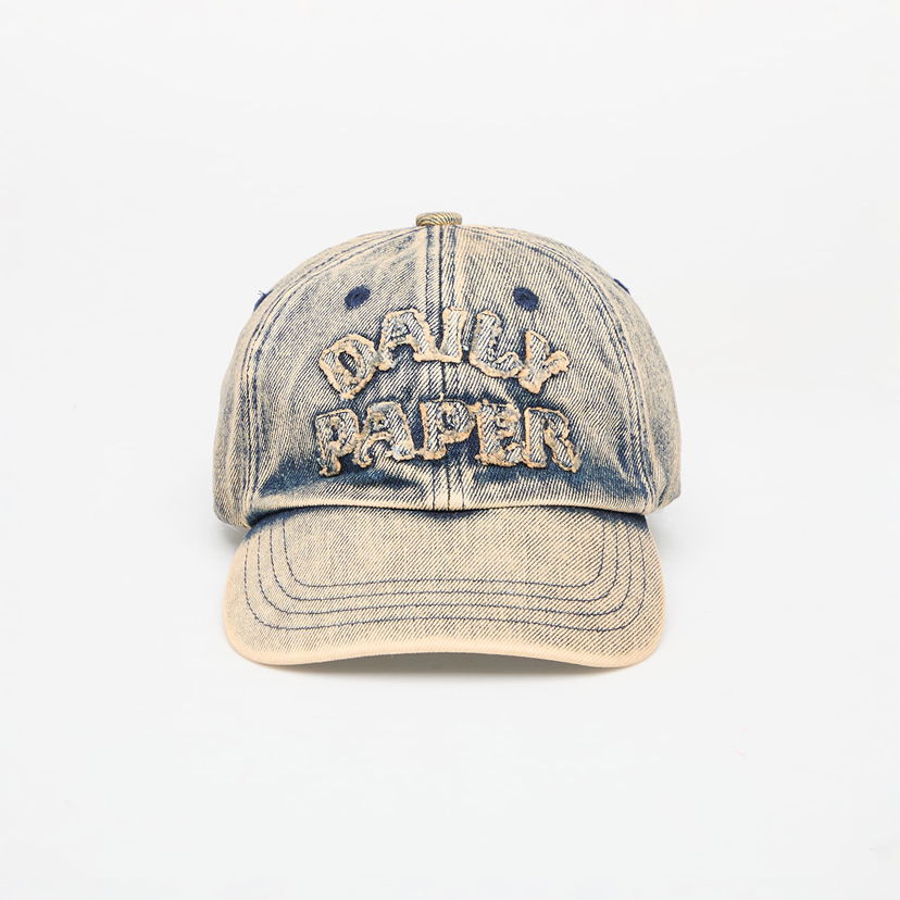 Kapa DAILY PAPER Daily Paper Dias Arch Stack Denim Baseball Cap Plava | 2511168