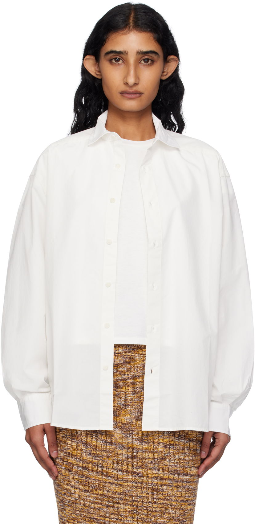 Košulja Baserange Baserange Claude Button-Down Shirt Bijela | SHCL-PO-000