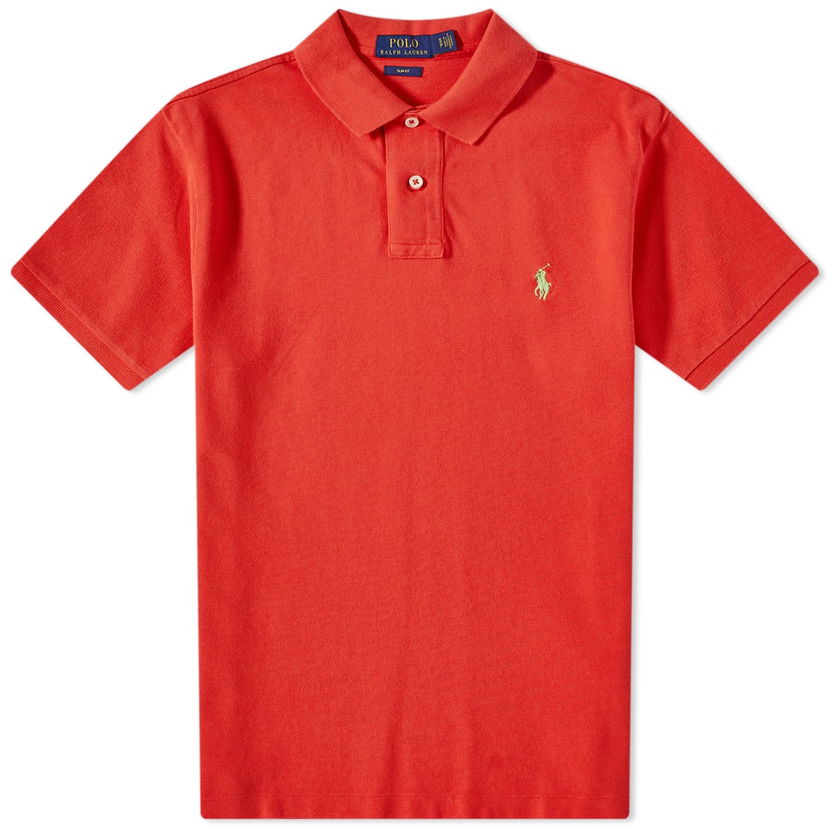 Polo majica Polo by Ralph Lauren Ralph Lauren Slim Fit Polo Crvena | 710536856323