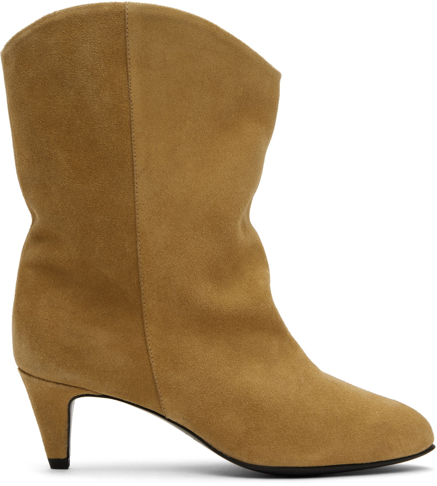 Njega cipela BY FAR BY FAR Osage Suede Kitten Heel Boots Bež | MWFBO067SU002BR046PL, 0