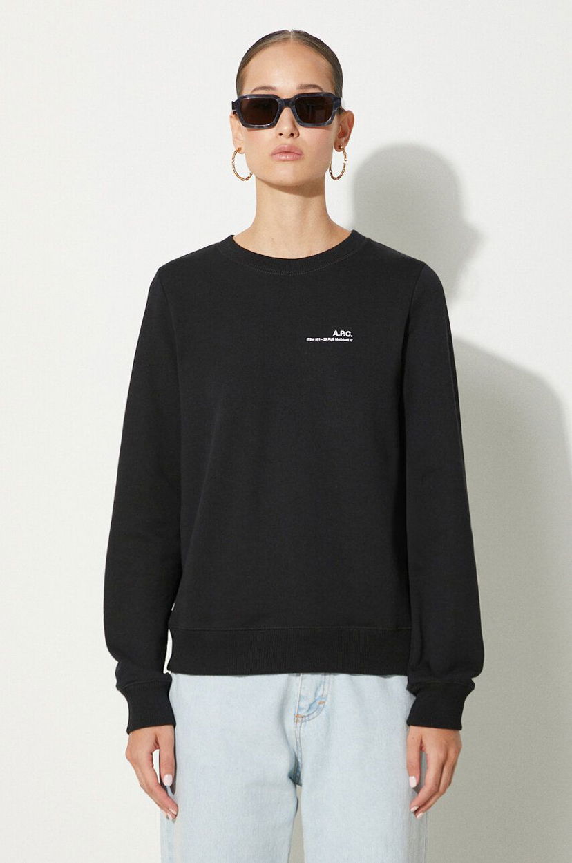 Dukserice A.P.C. Crewneck Sweatshirt Crna | COEAS.F27663