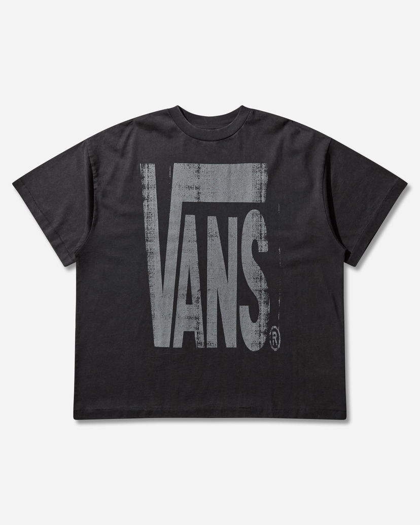 Majica kratkih rukava Vans Act of Disagreement Brushed Logo T-Shirt Crna | VN000TR2EMQ1