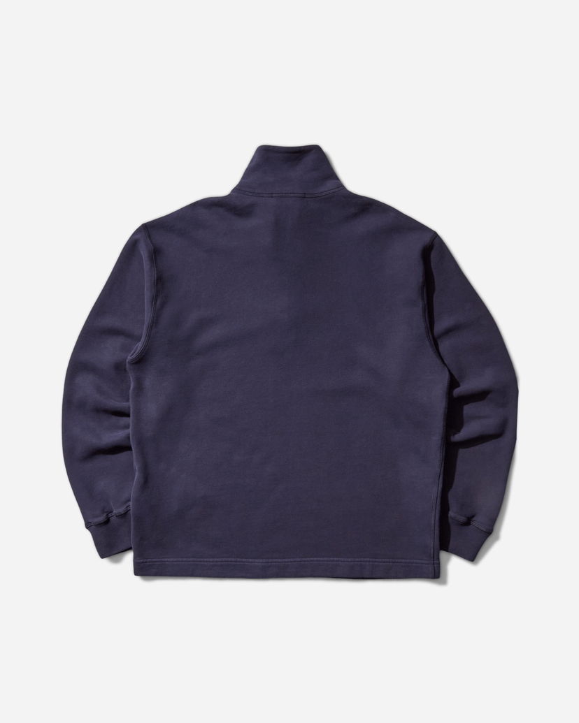 Dukserice Stone Island Brushed Organic Cotton Half-Zip Sweatshirt Tamnoplava | K2S15-6100026-S0X13 V002A