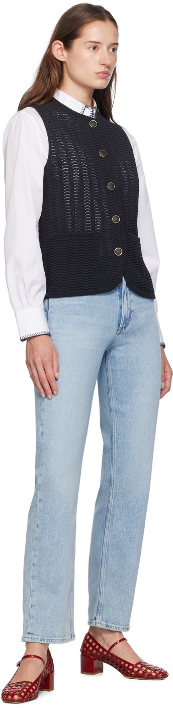 Prsluk rag & bone rag & bone Elisa Knit Vest Crna | WAS24F071UG71, 3