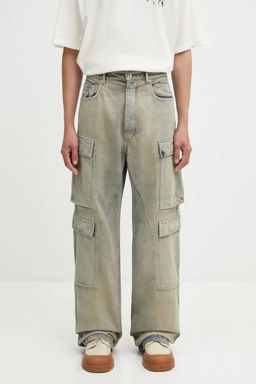 Jeans Rick Owens Rick Owens DRKSHDW Double Cargo Jeans Siva | DU02E7361.DMP