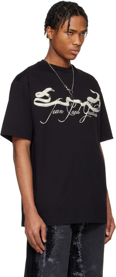 Majica kratkih rukava Jean Paul Gaultier Jean Paul Gaultier Oversized Tattoo Ruban T-Shirt Crna | 25/34-F-TS118I-J090-0005, 1