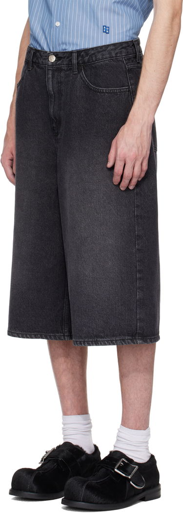 Kratke hlače ADER ERROR ADER error Sig; TRS Tag 01 Denim Shorts Crna | BN42FYJE0201BK, 3