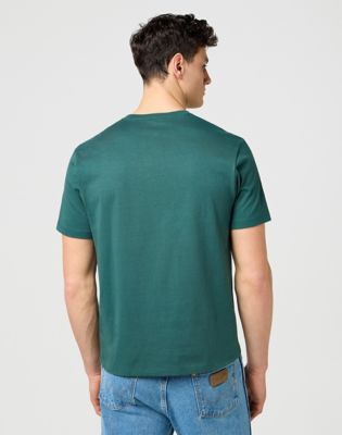 Majica kratkih rukava Wrangler Wrangler Regular Sign Off Tee Zelena | 112371479:XXL