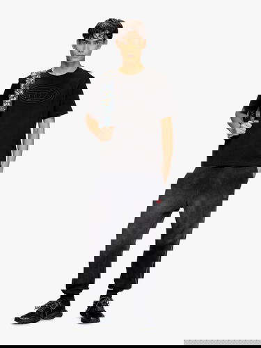 Majica kratkih rukava Diesel Diesel Oval Logo T-Shirt Crna | A174020NJBM9XX, 1