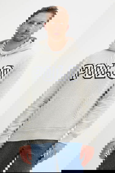 Dukserice Polo by Ralph Lauren Polo Ralph Lauren Fleece Hoodie with Applique Logo Siva | 710972664, 0